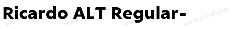 Ricardo ALT Regular字体转换